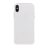 iPhone X Bagside med Komplet Ramme Premium - Sølv