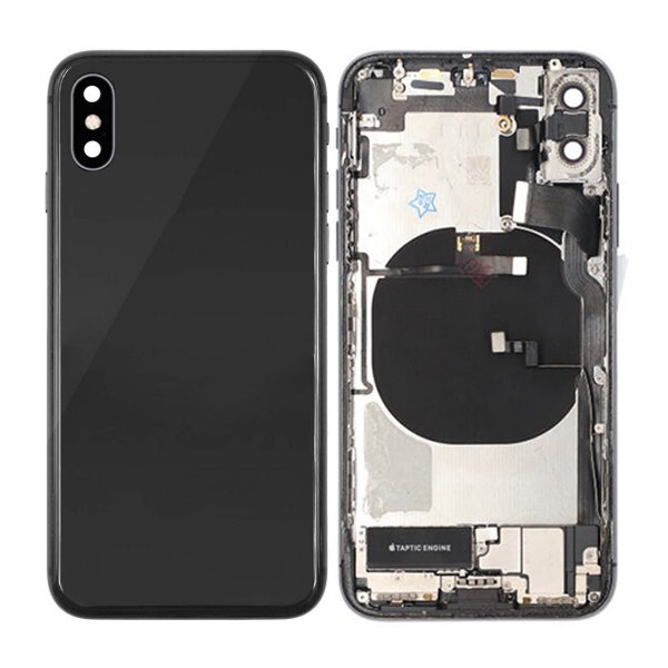 iPhone X Bagside med Komplet Ramme - Sort