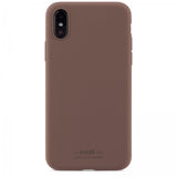 holdit iPhone X/Xs Cover Silikone Mørkebrun