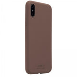 holdit iPhone X/Xs Cover Silikone Mørkebrun