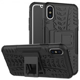 iPhone X/Xs Cover Dækmønster Stativfunktion Sort