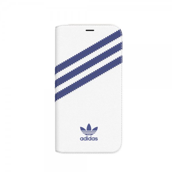 Adidas iPhone X/Xs Cover ELLER Booklet Case SS19 Hvid Blå