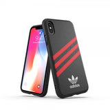 Adidas iPhone X/Xs Cover OR Moulded Case FW18 Sort Rød