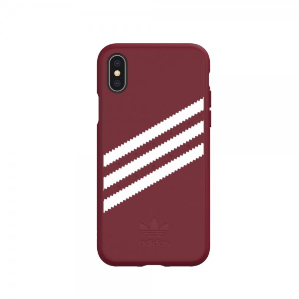 Adidas iPhone X/Xs Cover OR Moulded Case SS19 SUEDE Burgundy