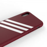 Adidas iPhone X/Xs Cover OR Moulded Case SS19 SUEDE Burgundy