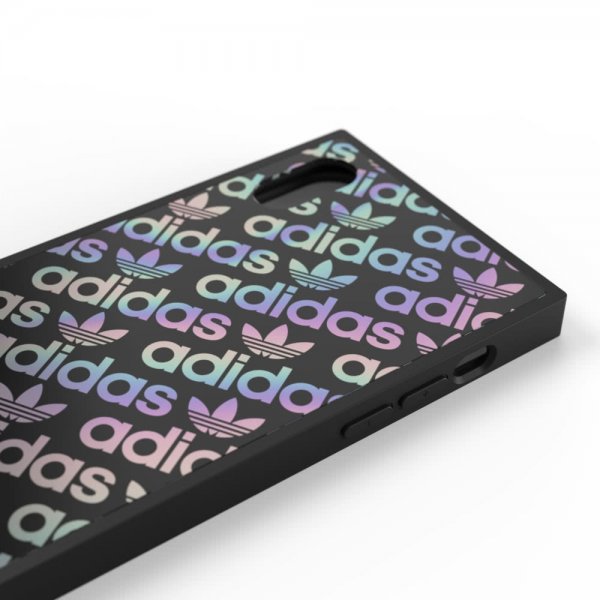 Adidas iPhone X/Xs Cover OR Square Case FW19 Black Holographic