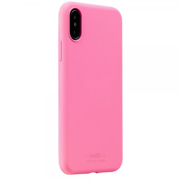 holdit iPhone X/Xs Cover Silikone Bright Pink