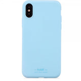 holdit iPhone X/Xs Cover Silikone Lyseblå