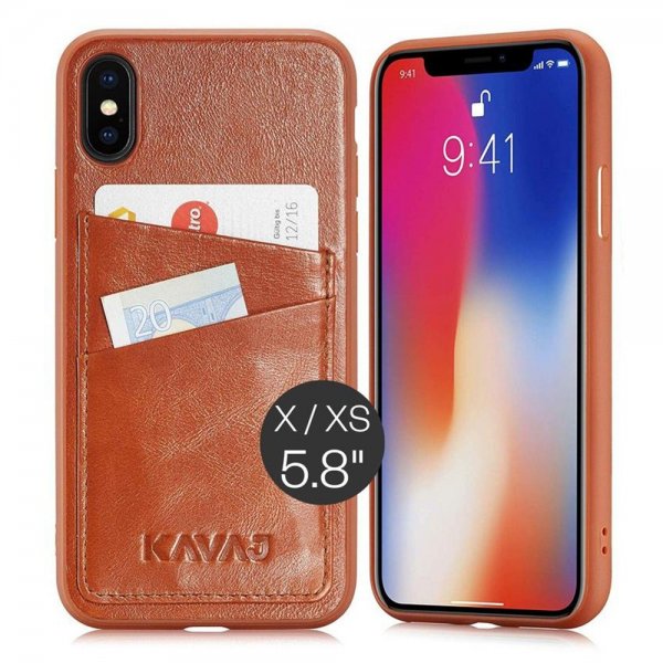 KAVAJ iPhone X/Xs Cover Tokyo Brun