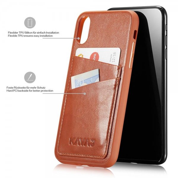 KAVAJ iPhone X/Xs Cover Tokyo Brun