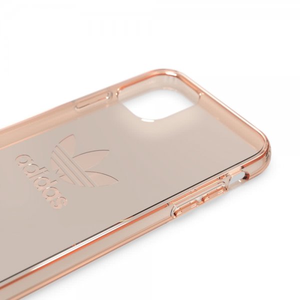 Adidas iPhone 11 Cover ELLER Beskyttende Klar Etui FW19 Rosaguld