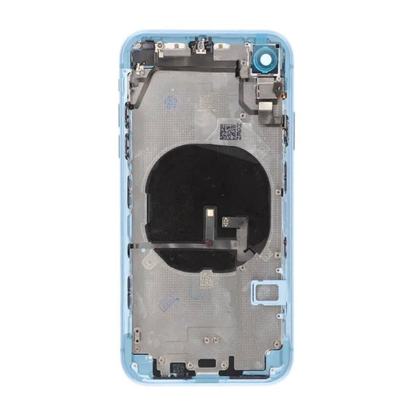 iPhone XR Bagside med Komplet Ramme Premium - Blå