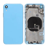 iPhone XR Bagside med Komplet Ramme Premium - Blå