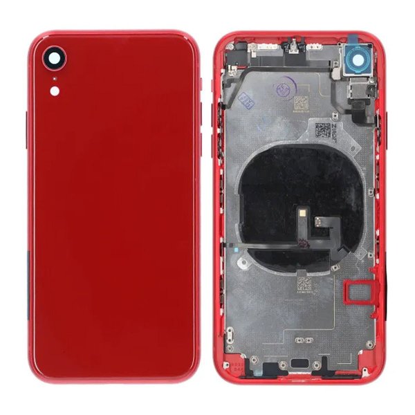 iPhone XR Bagcover med Komplet Ramme Premium - Rød