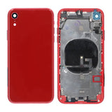 iPhone XR Bagcover med Komplet Ramme Premium - Rød