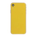 iPhone XR Bagside med Komplet Ramme Premium - Gul