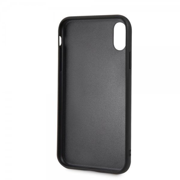 BMW iPhone Xr Cover Logo Perforeret Sort