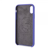 Karl Lagerfeld iPhone Xr Cover Silikone Lagerfeld Guld Logo Lilla