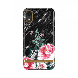 Richmond & Finch iPhone Xr Cover Sort Marmor Blomster