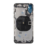 iPhone XS Bagside med Komplet Ramme Premium - Sølv