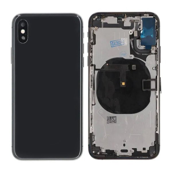 iPhone XS Bagside med Komplet Ramme OEM - Sort