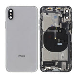 iPhone XS Bagside med Komplet Ramme - Hvid