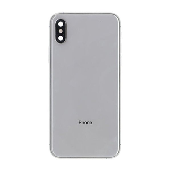 iPhone XS Bagside med Komplet Ramme - Hvid