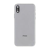 iPhone XS Bagside med Komplet Ramme - Hvid