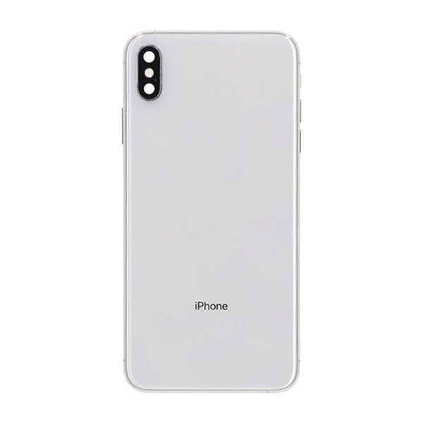 iPhone XS Max Bagside med Komplet Ramme - Hvid