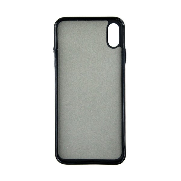 iPhone Xs Max Cover Kortlomme Yderside Brun
