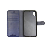 iPhone Xs Max Etui Magnetisk Aftageligt Cover Blå