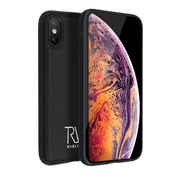 Rvelon iPhone Xs Max Etui Magnetisk Aftageligt Cover Sort