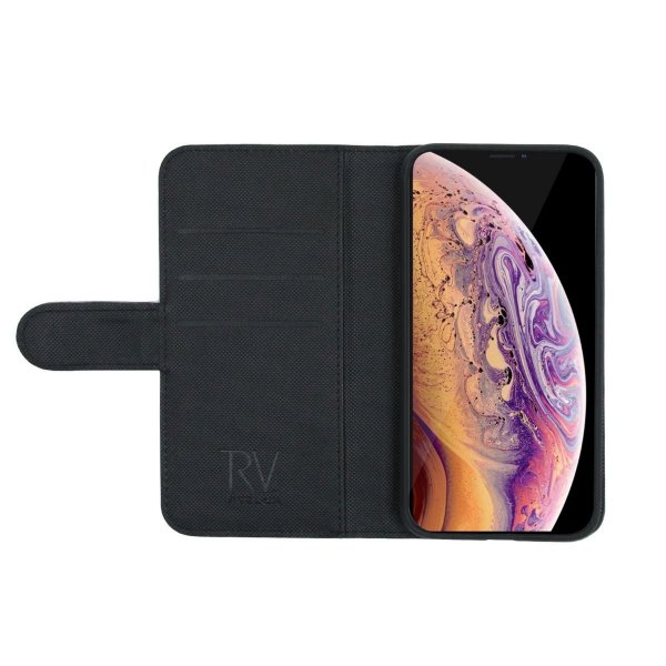 Rvelon iPhone Xs Max Etui Magnetisk Aftageligt Cover Sort