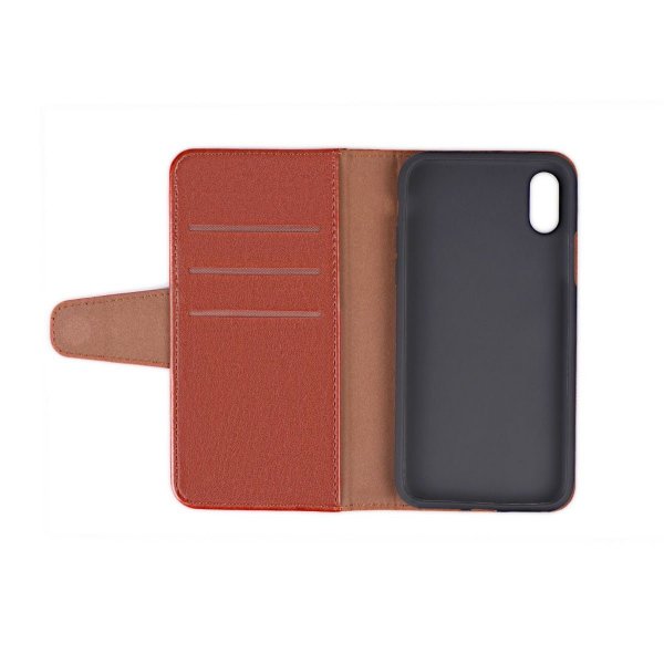 iPhone Xs Max Etui Udklappeligt Kortrum Brun
