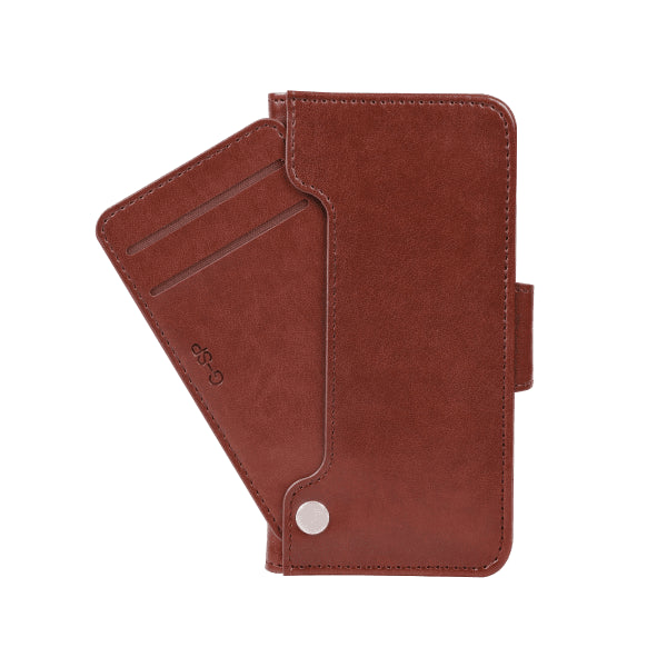 iPhone Xs Max Etui Udklappeligt Kortrum Brun