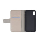 iPhone Xs Max Cover Udklappeligt Kortrum Grå