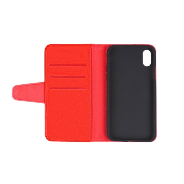 iPhone Xs Max Etui Udfoldelig Kortlomme Rød