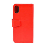 iPhone Xs Max Etui Udfoldelig Kortlomme Rød