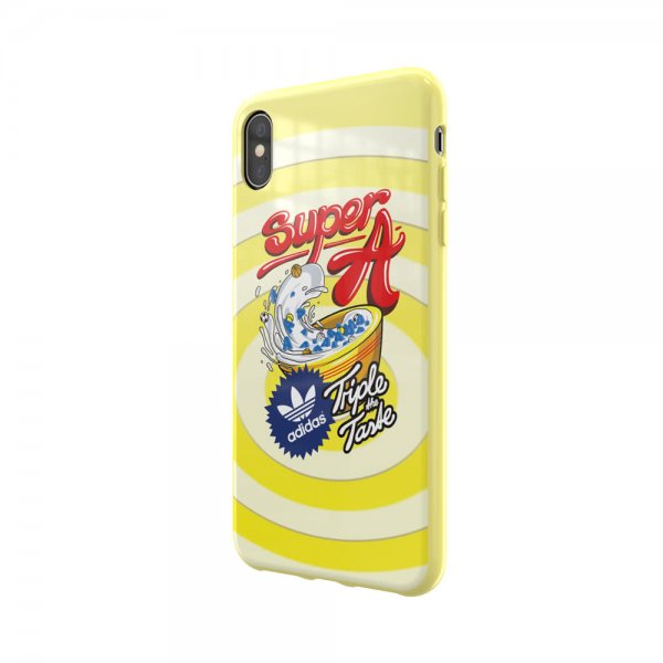 Adidas iPhone Xs Max Cover OR Moulded Case Bodega FW19 Shock Yellow