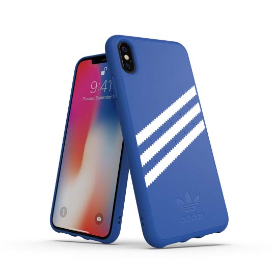 Adidas iPhone Xs Max Cover OR Moulded Case Suede FW18 Blå