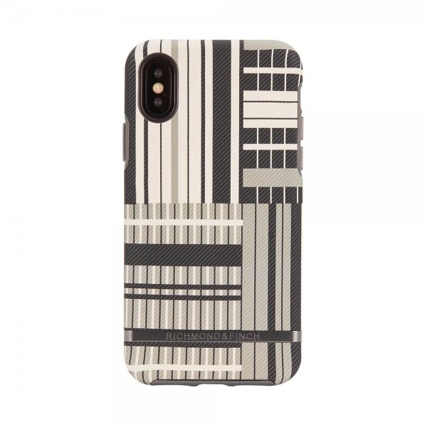 Richmond & Finch iPhone Xs Max Cover Platinum Stripes