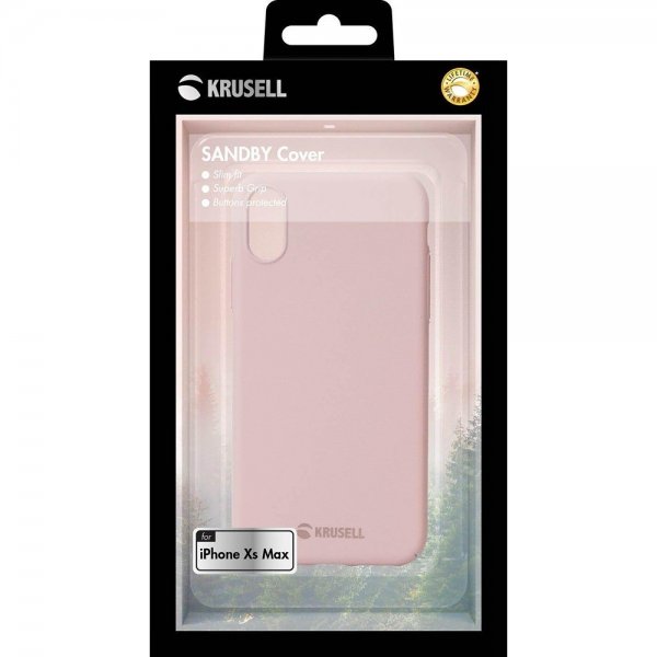 Krusell iPhone Xs Max Cover Sandby Cover Dusty Pink