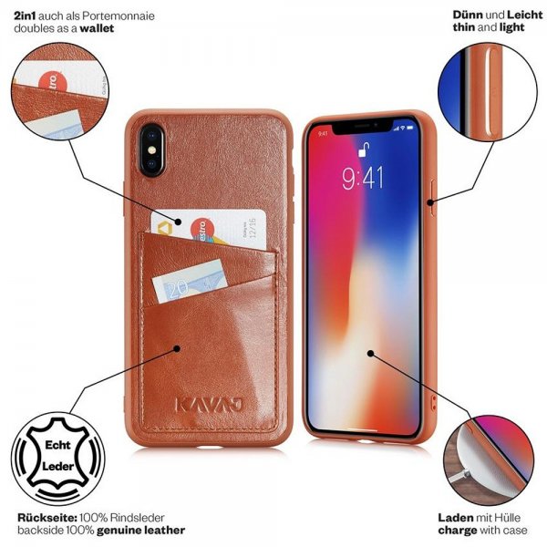 Kavaj iPhone Xs Max Cover Tokyo Brun