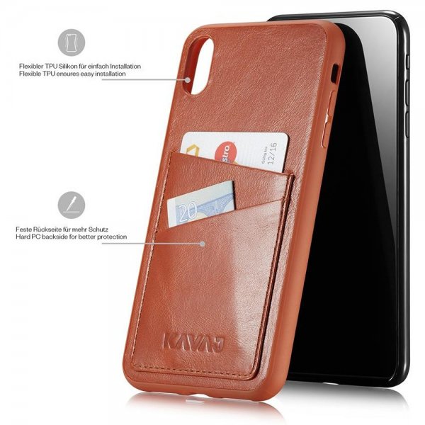 Kavaj iPhone Xs Max Cover Tokyo Brun