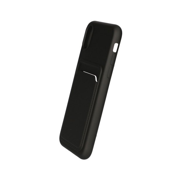 iPhone X/iPhone Xs Cover Kortholder Sort