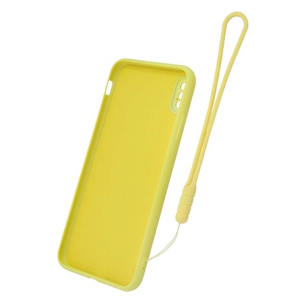 iPhone X/iPhone Xs Cover Silikone med Ringholder Gul