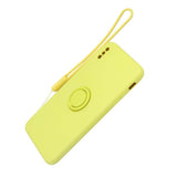 iPhone X/iPhone Xs Cover Silikone med Ringholder Gul