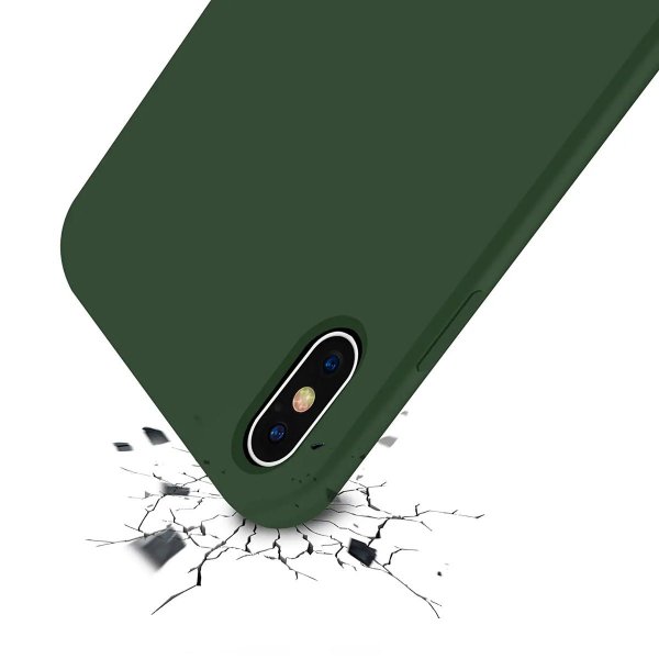 Rvelon iPhone X/iPhone Xs Cover Silikone Grøn
