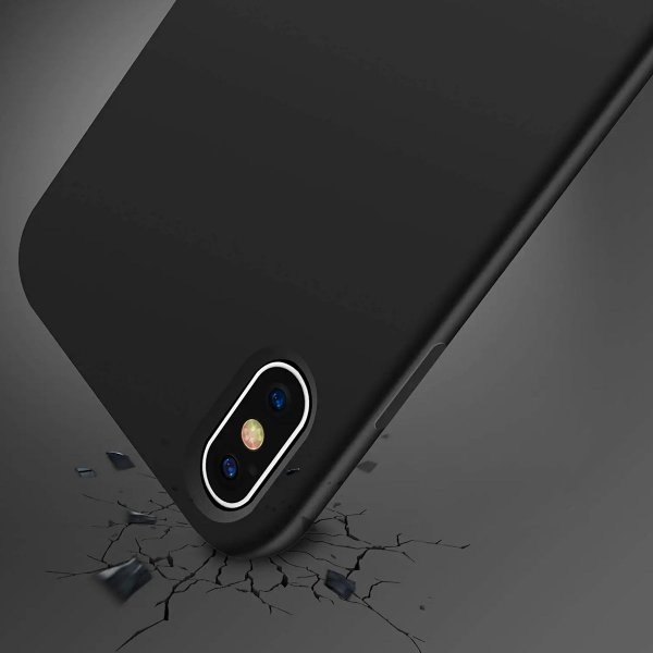 Rvelon iPhone X/iPhone Xs Cover Silikone Sort