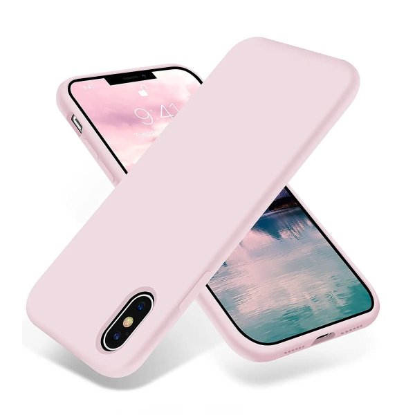 Rvelon iPhone X/iPhone Xs Cover Silikone Sandrosa